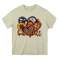 Mossy basketball hearts Heavy Core Tee - Jasminsmagicworld