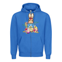 True Royal easter bunny and eggs Zipper Hoodie - AdoDesignShop