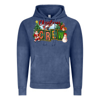 Vintage Denim Christmas Crew Vintage Hoodie - FaDigitalArtStudio