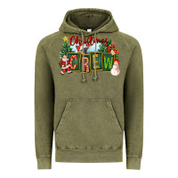 Vintage Olive Christmas Crew Vintage Hoodie - FaDigitalArtStudio