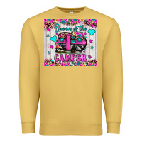 Antique Gold queen of the camper Premium Sweatshirt - JahusDesignShop