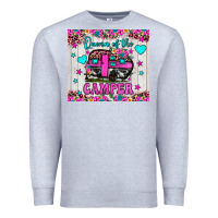 Heather Grey queen of the camper Premium Sweatshirt - JahusDesignShop