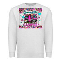 Oatmeal Heather queen of the camper Premium Sweatshirt - JahusDesignShop