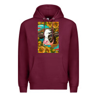 Burgundy Cute Baby Calf Premium Hoodie - LillyAllenDesigns