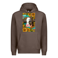 Coffee Cute Baby Calf Premium Hoodie - LillyAllenDesigns