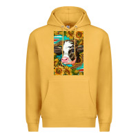Mustard Cute Baby Calf Premium Hoodie - LillyAllenDesigns