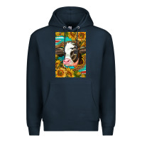 Navy Cute Baby Calf Premium Hoodie - LillyAllenDesigns