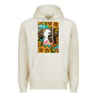 Oatmeal Heather Cute Baby Calf Premium Hoodie - LillyAllenDesigns