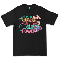 Black I'm a Nurse what's your superpower Premium Tee - CowGirlArtShop