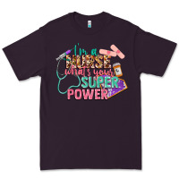 Plum I'm a Nurse what's your superpower Premium Tee - CowGirlArtShop