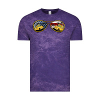Cloud Purple Bus Driver Sunglasses Vintage Tee - Jasminsmagicworld