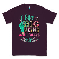 Plum I like big veins and i cannot lie Classic Tee - CowGirlArtShop