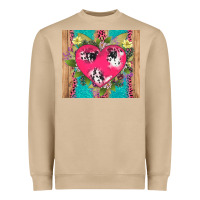 V.d Cow And Heart Heavyweight Sweatshirt | Teevron