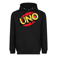 Black UNO Card Game Heavyweight Hoodie - baoMotion