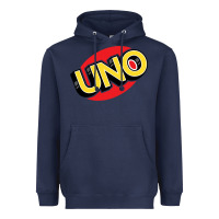Navy UNO Card Game Heavyweight Hoodie - baoMotion