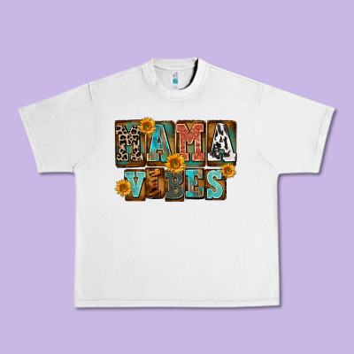 Western Mama Vibes Mother's Day Urban Heavy Tee Designed By Fadigitalartstudio