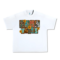 White Western Mama Vibes Mother's Day Urban Heavy Tee - FaDigitalArtStudio