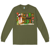 Army Green Warm And Cozy Penguin Long Sleeve Tee - FaDigitalArtStudio