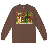 Chestnut Warm And Cozy Penguin Long Sleeve Tee - FaDigitalArtStudio