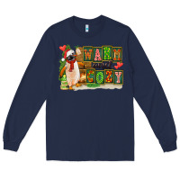 Navy Warm And Cozy Penguin Long Sleeve Tee - FaDigitalArtStudio