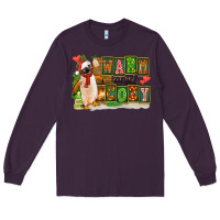 Plum Warm And Cozy Penguin Long Sleeve Tee - FaDigitalArtStudio