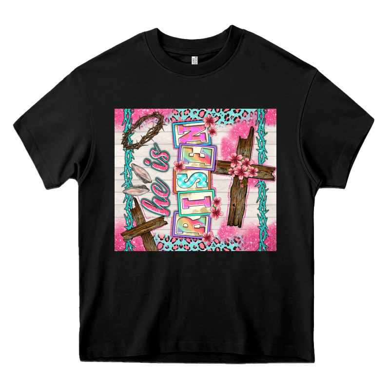 He Is Risen Heavy Core Tee by TumblerDesignByShophia | Teevron