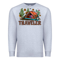 Heather Grey traveler Premium Sweatshirt - JahusDesignShop