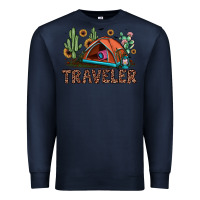 Navy traveler Premium Sweatshirt - JahusDesignShop