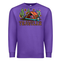 Purple traveler Premium Sweatshirt - JahusDesignShop