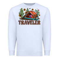 White traveler Premium Sweatshirt - JahusDesignShop