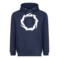 Navy Fountain Boats Heavyweight Hoodie - baoMotion
