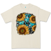 Bone sunflower cowhide and turquoise patches Premium Tee - RanaPortraitStore