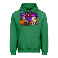 Emerald Charolais Bull Halloween Urban Hoodie - RanaPortraitStore