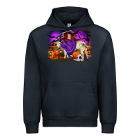 Navy Charolais Bull Halloween Urban Hoodie - RanaPortraitStore