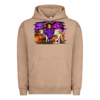 Pigment Burro Charolais Bull Halloween Urban Hoodie - RanaPortraitStore