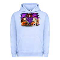Pigment Grape Ice Charolais Bull Halloween Urban Hoodie - RanaPortraitStore