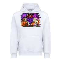 White Charolais Bull Halloween Urban Hoodie - RanaPortraitStore