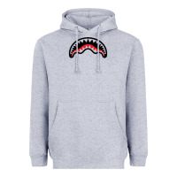 Heather Grey Hype Shark Heavyweight Hoodie - baoMotion