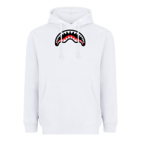 White Hype Shark Heavyweight Hoodie - baoMotion