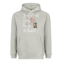 Moon Dust just a girl who loves to travel traveling women nomad t shirt Heavyweight Hoodie - baoMotion