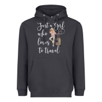 Smoke just a girl who loves to travel traveling women nomad t shirt Heavyweight Hoodie - baoMotion