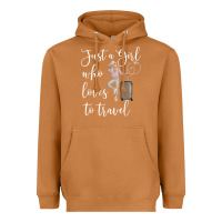 Meerkat just a girl who loves to travel traveling women nomad t shirt Heavyweight Hoodie - baoMotion