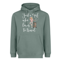 Sage just a girl who loves to travel traveling women nomad t shirt Heavyweight Hoodie - baoMotion