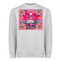 Heather Grey v.d gnome and lotus tumbler Heavyweight Sweatshirt - AdoDesignShop