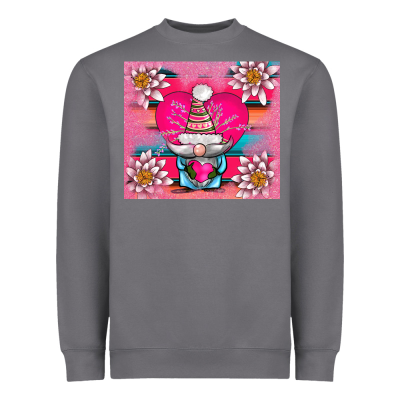 V.d Gnome And Lotus Tumbler Heavyweight Sweatshirt by AdoDesignShop | Teevron