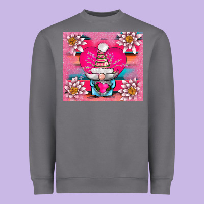 V.d Gnome And Lotus Tumbler Heavyweight Sweatshirt Designed By Adodesignshop