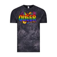 Cloud Black queer Vintage Tee - FaDigitalArtStudio