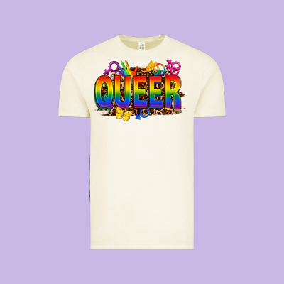 Queer Vintage Tee Designed By Fadigitalartstudio