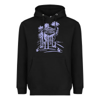 Black las vegas strip retro famous sign nevada traveler souvenir t shirt Heavyweight Hoodie - baoMotion