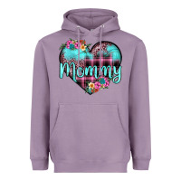 Lavender mommy leopard turquoise heart Heavyweight Hoodie - JahusDesignShop